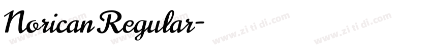 Norican Regular字体转换
